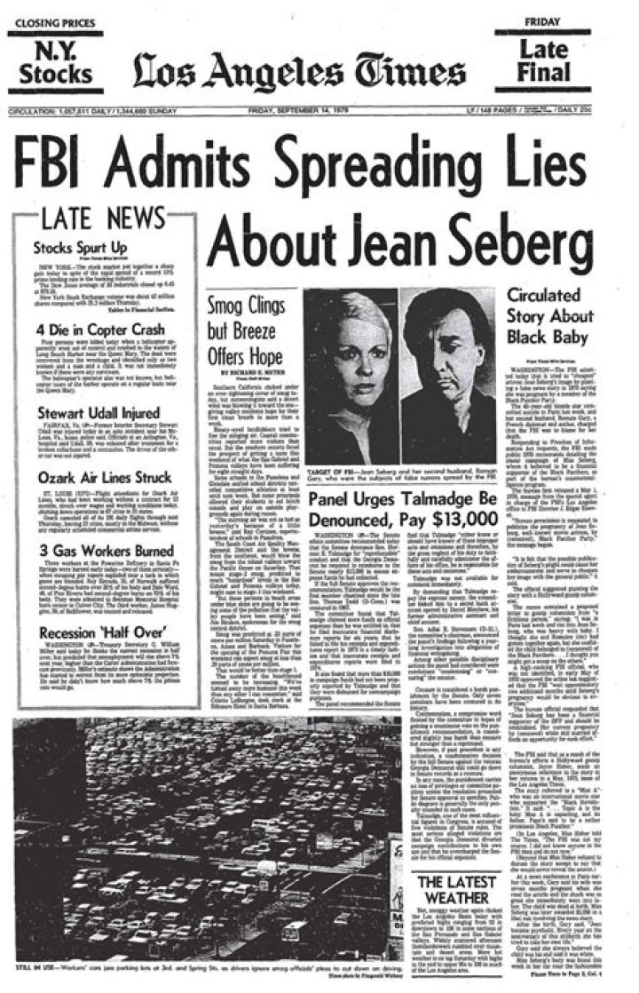 
Why Did Jean Seberg Suicide? 1979 Death News Trending On Internet 